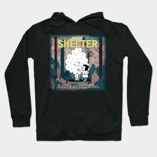 shelter ,Trees shelter  the house from the wind. Hoodie